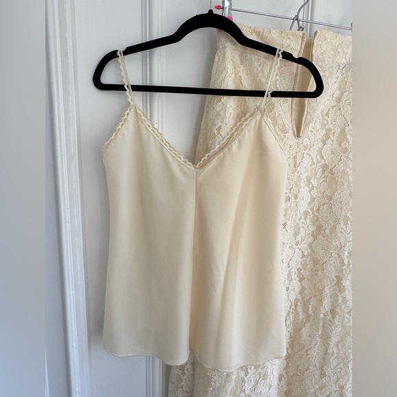 Rare Susan Lanes Country Elegance Wedding Ivory Lace Flowers Blouse / Skirt Set - Picture 13 of 15